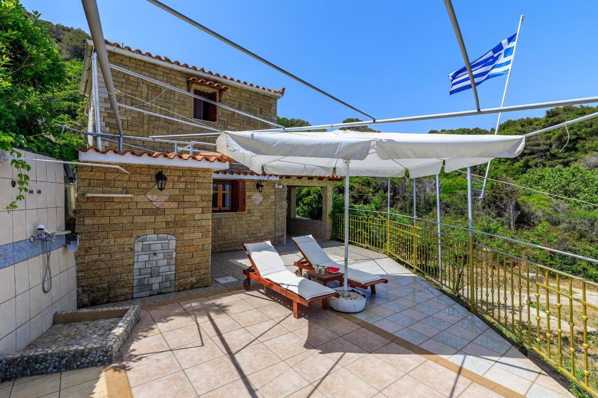 Nerissa Cottage - Skopelos Glossa Atheato Bagian luar foto